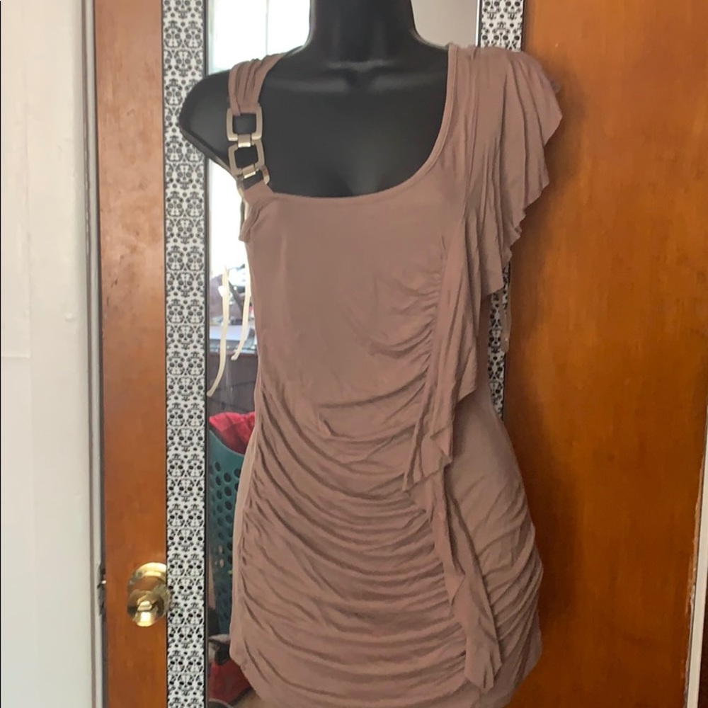 💟Right one shoulder blouse